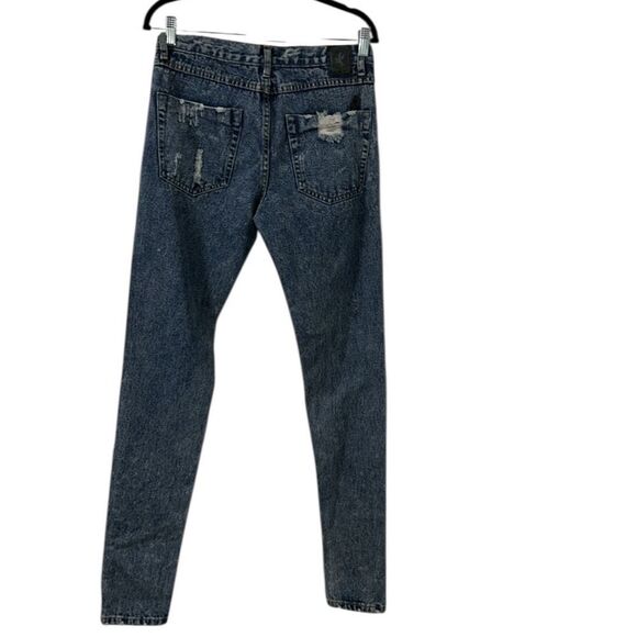 One Teaspoon Blue Distressed Blue Jeans(Size 26) - Picture 3 of 8